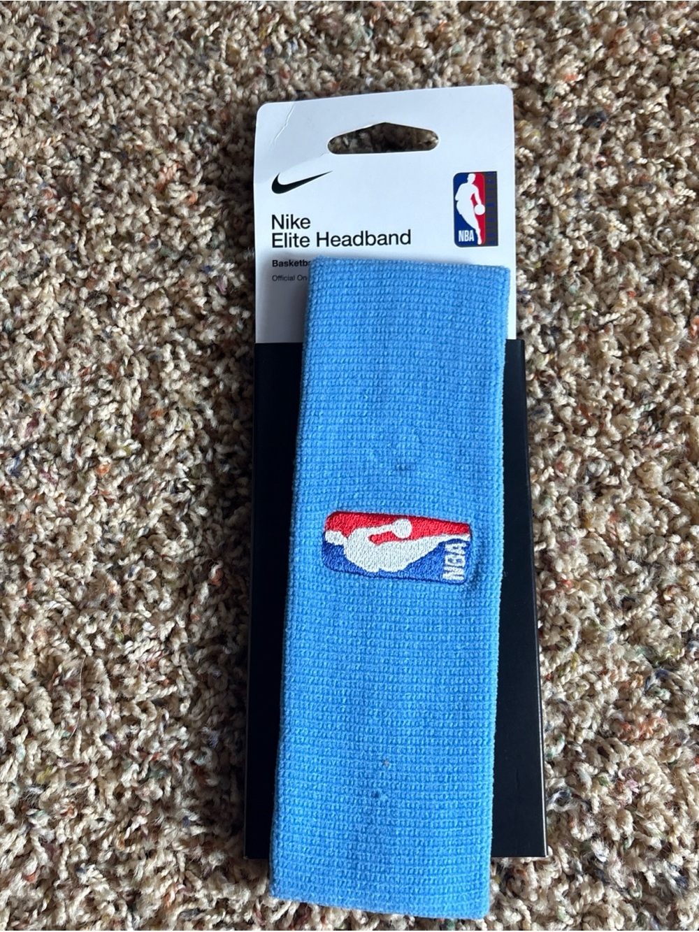 Nike Elite Dri-FIT NBA Team Equipment Headband Sky Blue 1 Size OSFM CT3649-462